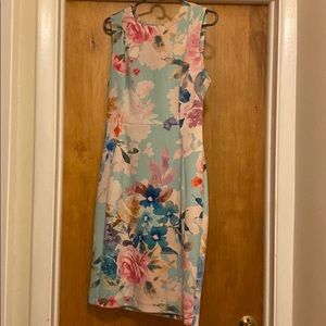 Calvin Klein floral scuba dress